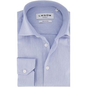 Ledub - Modern Fit Overhemd - Lichtblauw - 100% Katoen