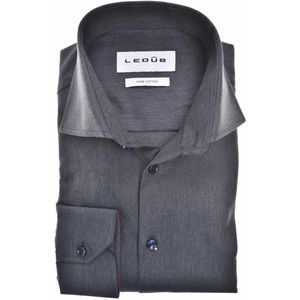 Ledub - Overhemd - Donkerblauw - Katoen - Gemêleerd