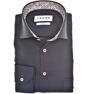 Ledub - Overhemd - Donkerblauw - 100% Katoen