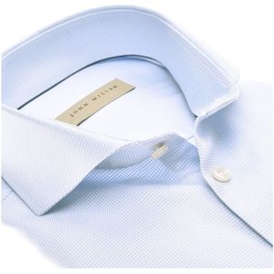 John Miller - Overhemd - Lichtblauw - Modern-Fit - Heren