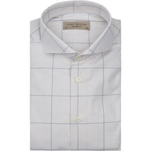 John Miller Overhemd beige, Ruit