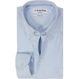 Ledub - Modern Fit - Overhemd - Lichtblauw - Katoen - Strijkvriendelijk