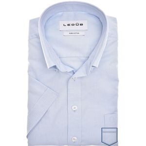 Ledub - Overhemd - Lichtblauw - 100% Katoen - Normale Fit