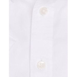 Ledub - Overhemd - Wit - 100% Katoen - Normale Fit - Button-Down Boord