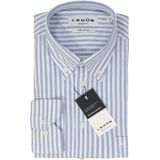 Ledub - Multicolor Gestreept Overhemd - 100% Katoen - Lange Mouwen - Button Down Kraag