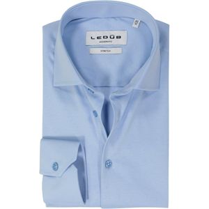Ledub - Modern Fit - Overhemd - Lichtblauw - Strijkvriendelijk