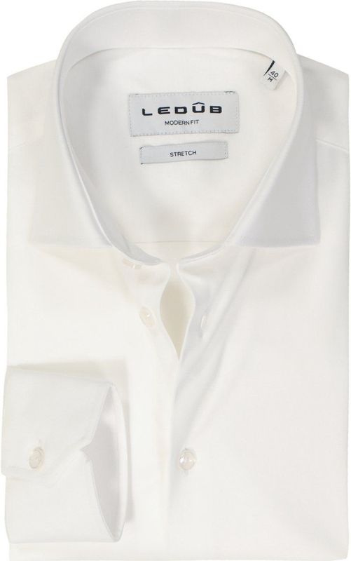 Ledȗb Jersey shirt wit, Effen
