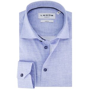 Ledub - Overhemd - Lichtblauw - Katoen/Elastaan