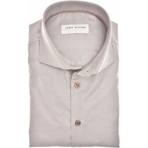 John Miller - Overhemd - Bruin - Geruit