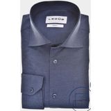 Ledub - Modern Fit - Overhemd - Middenblauw - Strijkvriendelijk