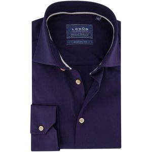 Ledub - Business Overhemd - Donkerblauw - 75% Katoen 25% Polyester