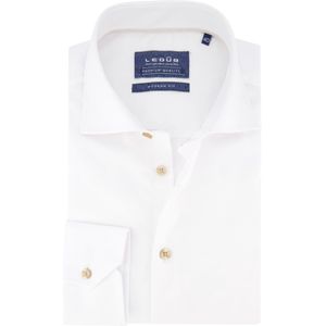 Ledub - Overhemd - Wit - Katoen/Polyester - Lange Mouwen