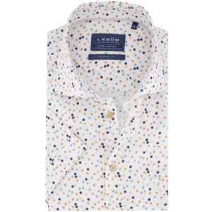 Ledub - Modern Fit Overhemd - Wit - 100% Katoen