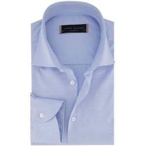John Miller - Lichtblauw Zakelijk Overhemd - Heren - Blauw