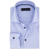 John Miller - Tailored Fit Overhemd - Blauw - 100% Katoen