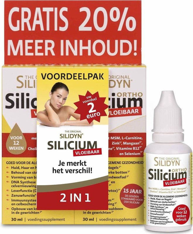 Silidyn - Ortho Silicium - Duoverpakking 2 x 30ml - Silicium