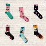 Huissokken - Diverse Dieropdrukken - Polyester met Spandex