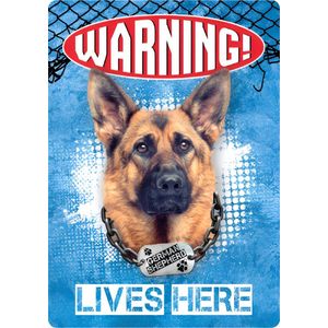 Waakbord German Shepherd
 Warning
