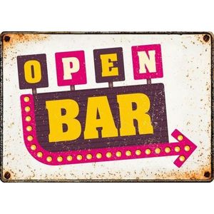 Plenty Gifts Wandbord Open Bar 14,8 X 21 X 2 Cm Staal