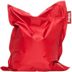 Fatboy® The Original Junior | Pouf pour Chambre ado/Enfants Bean Bag/Coussin/Fauteuil d'intérieur | Rouge | 130 x 100 cm