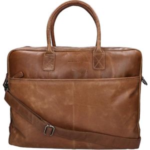 Bloomsbury Laptoptas / Werktas / Aktetas Dames - 17 inch - Sebas - Cognac