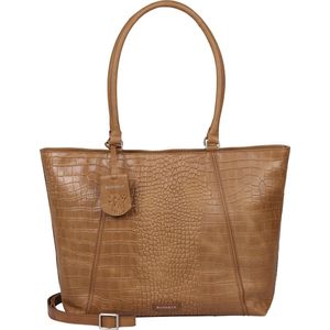 BURKELY Cool Colbie Dames Wide Tote - 15,6 inch laptopvak - Cognac