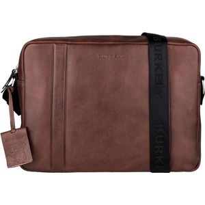 Burkely Suburb Seth Unisex Messengerbag 14"" - Bruin