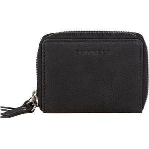 Burkely Antique Avery Unisex Wallet S Double Zip - Zwart