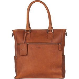 BURKELY leren shopper Antique Avery cognac