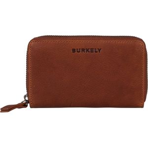 Burkely Antique Avery Unisex Leren Rits Portemonnee M - Cognac