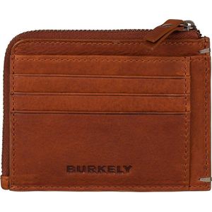 BURKELY Antique Avery Leren Rits Portemonnee / Creditcardhouder - Cognac