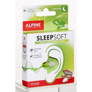 Alpine - SleepSoft - Oordopjes - Wit - Siliconenvrij - Herbruikbaar