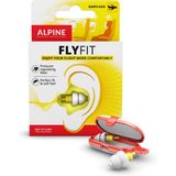 Alpine FlyFit - Vliegtuig oordoppen - Voorkomt oorpijn en vermindert omgevingsgeluid - Drukregulerende oordopjes voor vliegen en reizen - SNR 17 dB - Handige reis/travel accessoire - Geel - 1 paar