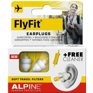 Alpine - FlyFit - Oordopjes - Comfortabel - Geluidsdemping - Drukregulerend
