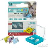 Alpine Pluggies Kids Oordoppen voor kinderen, Oordopjes voor kleine gehoorgangen, Voor Vliegen, Zwemmen en Concentratie, Comfortabel hypoallergeen materiaal, Herbruikbaar - 25 dB - Wit