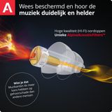 Oordoppen - High Fidelity - Goud/Zilver/Wit - AlpineThermoShape™