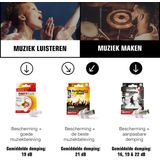 Oordoppen - High Fidelity - Goud/Zilver/Wit - AlpineThermoShape™