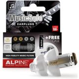Alpine MusicSafe Classic oordoppen - Premium gehoorbescherming - Geschikt voor muziek, concerten en festivals - 2 sets verwisselbare filters 19dB/22dB - Transparant - 1 paar