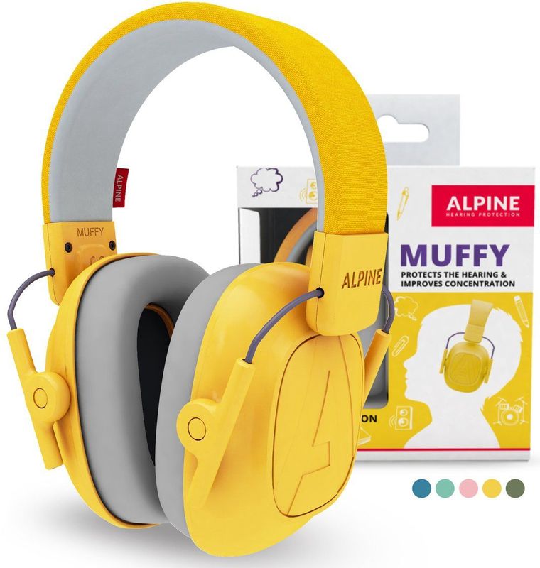 Alpine - Muffy - Oorkappen - Geel - Kunststof - Geluidsdemping 25 dB