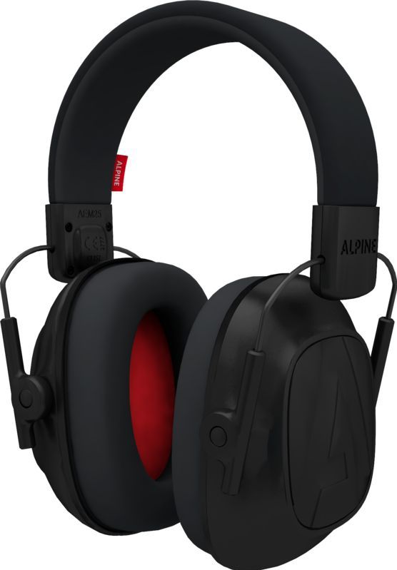 Alpine - Defender - Gehoorbescherming - Zwart - Ergonomisch Ontwerp