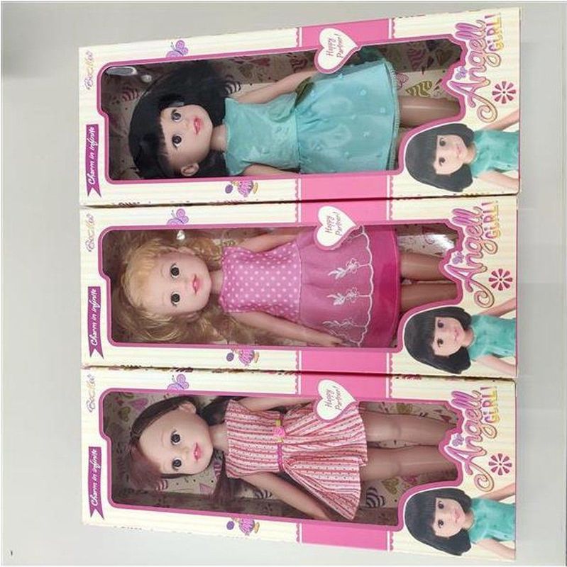 Pop Angell girl 33cm verschillende Kunststof Merkloos Pop (33.0000cm x cm)
