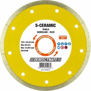 Perfectmate - Diamantblad - 180mm - Geschikt voor Keramiek, Graniet, Marmer