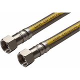 Superflex Premium RVS gasslang - 75cm - Gastec QA Keurmerk - Hittebestendig - Onbeperkte levensduur - Flexibel