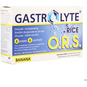 Gastrolyte O.R.S. rijst/banaan 6 sachets