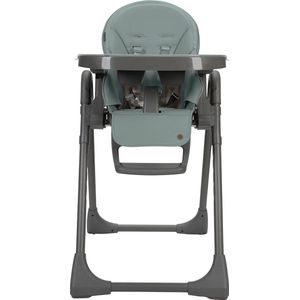 Topmark Robin - Kinderstoel - Inklapbare Eetstoel voor kinderen - met eetblad - Grijs frame - Groen (6mnd. - 15kg)