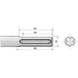 Hikoki Accessoires Spade Beitel 75-110 X 400Mm Sds-Max - 751009