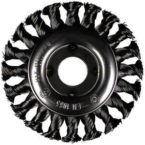 Hikoki - Accessoires Rondborstel - 115mm - Gehard, Getordeerd Staaldraad