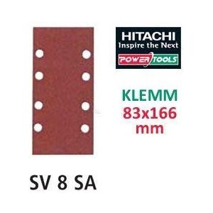 Hitachi-753017-Carta slijpmiddel voor vlakschuurmachine 83 x 166 mm, korrel 180 (clip-on ud 10)