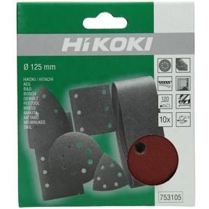 Hikoki Accessoires Schuurschijf D.125 K120 (10 St) (Oud 308519) - 753105