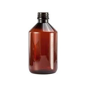 Spruyt Hillen Fles PET 300ml veral amber  48 stuks